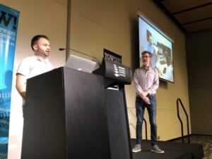 UX testing is especially important for projects that have never been done before, and for hardware aimed at an audience where the devs aren't representative of the users (ie people with profound hearing loss). #yow17 @adamphosho @mark_sabbatical https://t.co/96fi32e53u