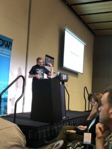 Why does TDD work? 1) Helps you focus. One thing at a time, reliably. 2) It's concrete; allows you to work with examples and pattern matching rather than abstract models. 3) It's empirical. Does this work? If it did, how would I know? Feedback loop. #yow17 @sf105 https://t.co/4N0k8hq26T