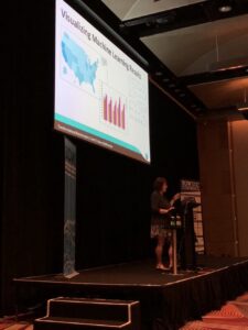 When you're working with very big data sets, you can't rely on tables to view the results. You really need to create visualisations to explore the data. #yow17 @lynnlangit @allPowerde https://t.co/cEoYnMNRTk