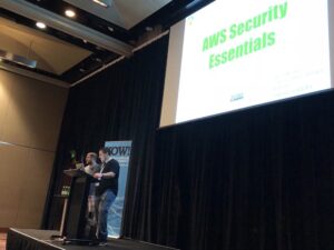 Since he didn't introduce himself, that was @bassjacob from the @ReasonSydney meetup introducing @abedra. 😜 #yow17 https://t.co/bfNWpDFeMZ https://t.co/xMQ9Reih0R