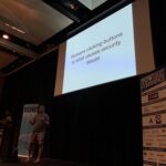 Humans clicking buttons is what causes security issues, says @abedra. 🌈💩 #yow17 https://t.co/6blrHZdAcO