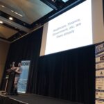 Leaving the audience with a final thought: if you think your business can't move to the cloud, you should reconsider. Even highly regulated orgs are moving there. It's real and it's happening NOW. #yow17 @abedra https://t.co/iduTfW79yW