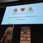 "OI, DATABASE! That's what 'Match' means." 😂 Learning about data graphs from @jimwebber #yow17 https://t.co/RowAoVDRg3