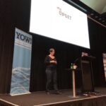 . @kytrinyx is telling honest stories about poor decision making, and discovering the end result was pissing people off. "I learned a new expression yesterday: it shits me to tears." #yow17 https://t.co/wquqgTuokd