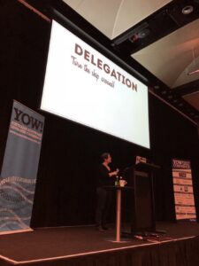 Great shout-out to @ldavidmarquet book "Turn the Ship Around" in @kytrinyx's talk! #yow17 https://t.co/KBIIZRF5ZR