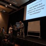 Audience participation as @WoodyZuill asks us for the ONE WORD that captures the essence of "an estimate." Post-Its everywhere! #yow17 #noestimates https://t.co/j3MlisyctF