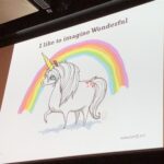 This talk by @WoodyZuill is great, but I'm also enraptured by @badbirdsart's illustrations. Charming, creepy, whimsical. ❤️ #yow17 https://t.co/HewHWtGpvB