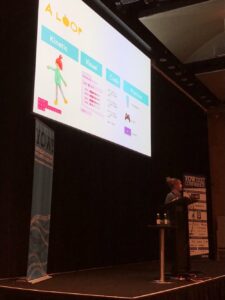 There are so many ways to teach programming concepts that aren't just shoving a vocabulary at students. How about dancing a FOR loop, then diving into the code, then learning about the context? #yow17 @lindaliukas https://t.co/I86pG0Zxsn