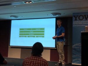 Doing custom design and layout for apps is hard. Doing it twice is PAINFUL. @flutterio solves this with platform layering. #yow17 https://t.co/InmWcOZ3Qq