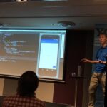 Nice demo of "hot reload" as Kasper changes parts of his demo app and updates on the fly. Just-in-time compilation of Dart code is very cool! #yow17 https://t.co/zUvwu7zBX4