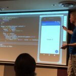 Nice demo of "hot reload" as Kasper changes parts of his demo app and updates on the fly. Just-in-time compilation of Dart code is very cool! #yow17 https://t.co/zUvwu7zBX4