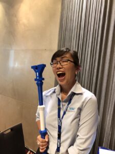 Hail @melissa_loh Stormborn of the House @yow_conf, First of Her Name, the Untweeted, Queen of the Volunteers and the YOW Staff, Khaleesi of the Great Conference Room, Breaker of Lanyards, and Mother of Twitter! #yow17 (Thanks @enstaved...) https://t.co/gDP2zvGWwI