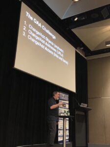 To ensure we don't introduce breaking changes in our APIs, we need to be able to change/add objects, addresses, and actions. We need to design EVOLVABLE APIs. @mamund #yow17 https://t.co/vI1oZDHYan