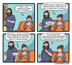 RT @CommitStrip: New year, new frameworks? https://t.co/zfKyBhyOz8 https://t.co/yngZaDn910