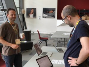 The Art + Tech exhibition is happening on the balcony behind the Great Hall! 🖼️❤️💻 #lca2018 https://t.co/83wtYZNw5b