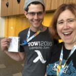 I keep finding folks at #lca2018 wearing @yow_conf shirts. 😜 @hackuador @nickzoic https://t.co/pp56WfEE4j