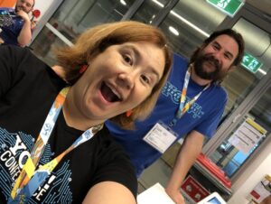 I keep finding folks at #lca2018 wearing @yow_conf shirts. 😜 @hackuador @nickzoic https://t.co/pp56WfEE4j