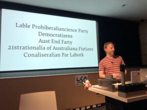 VOTE 1 FOR DEMOCRATIZENS! 😂 @maetl #artandtech #lca2018 🖼️❤️💻 https://t.co/FVBzqbFZCt