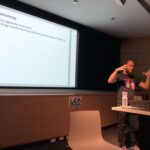 Old school! @DrJosh9000 (after literally running over from the FPGA miniconf) is showing us his project to build a mini balsa wood Mac case for a Raspberry Pi. #artandtech #lca2018 🖼️❤️💻 https://t.co/rZpJnVe1oU