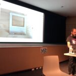 Old school! @DrJosh9000 (after literally running over from the FPGA miniconf) is showing us his project to build a mini balsa wood Mac case for a Raspberry Pi. #artandtech #lca2018 🖼️❤️💻 https://t.co/rZpJnVe1oU