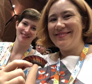 Keynote knitting with @FCTweedie! #lca2018 https://t.co/ACZjQMzmYU