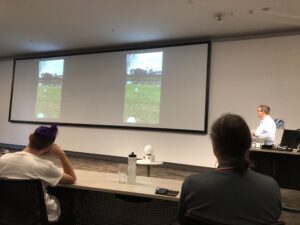 Video of the cosmic ray detection. Muon strikes were converted to beautiful sounds and lights for Adelaide Splash Festival. #lca2018 @pschulz01 https://t.co/S8q0cwAdeM