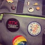 Bag adornment: new rainbow lightsaber pin thanks to @jpofoz! Also finally attached my patches. ❤️🌈 @canvalife https://t.co/iQBIyicNW9 https://t.co/qawNUy56DZ