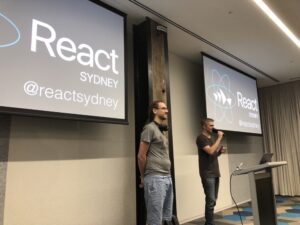 Nice big crowd for the first @reactsydney meet up of 2018! @JedWatson and @jesstelford living things off. #reactsydney https://t.co/w8j5MQtRMX