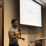 Charming intro from @ajainvivek, who works at Yahoo. "It does still exist, in case you didn't know!" 😂 #reactsydney @reactsydney https://t.co/Cze1pyRjl0