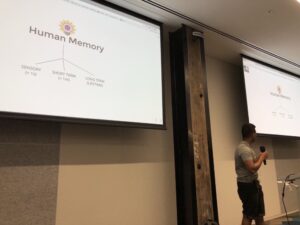 How can we apply concepts from human memory to how you store the state of your React app? Fascinating talk from @ajainvivek. #reactsydney @reactsydney https://t.co/IMgxCbb7i1