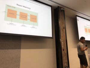 How can we apply concepts from human memory to how you store the state of your React app? Fascinating talk from @ajainvivek. #reactsydney @reactsydney https://t.co/IMgxCbb7i1