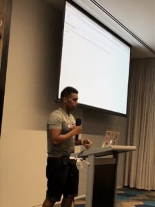 Applause as @ajainvivek successively demoes his React Memory example! 👏 #reactsydney https://t.co/lTDPkCRR4F