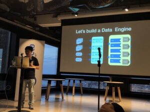 Final talk is by noted Scala fanboy and @CampaignMonitor's own Binzi Cao talking about building a rules engine with Spark SQL. @preactaau https://t.co/D0H4gU5PkS