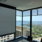 I see now why they pulled the blinds. THAT VIEW! 😍 Meetings in this conf room most be very difficult, @QuantiumAU. 🌞🌊⛵️ https://t.co/A8N8Q1iL0n