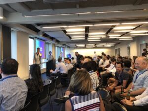 My third data-focused meetup this week! Sydney Machine Learning always draws a big crowd. https://t.co/Kvlto6EUsH