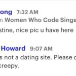 Awww, now I feel included too! A man has gone out of his way to scroll through members of a Women Who Code @meetup group to tell me he likes my photo. 😐 https://t.co/IQfxfwaNG3