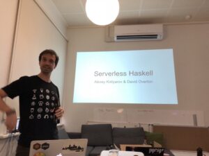 Learning about serverless Haskell, a project that came out of a @seekjobs hackathon! #mhug https://t.co/XqQWvGgc5p https://t.co/XOUVSA3VUb