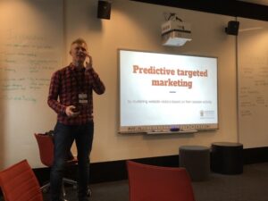 Supporting the Sydney data community by coming to see @johannux's talk a second time! Predictive segmenting of website users for targeted marketing. #measurecamp https://t.co/6EUMMDIABr