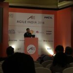 Excited as @nashjain kicks off the day at @agileindia. Proud to spot a @yow_conf logo behind him! #AgileIndia2018 https://t.co/4mAa2dCI1W