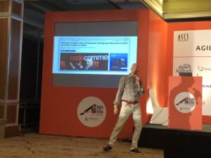 Something like 94% of Americans live within 15miles of @Walmart, so they offered discounts for picking up in store. Much cheaper than “last mile” delivery and increased engagement at stores. #AgileIndia2018 @mak0ski https://t.co/bdeLwKqxz4