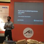 Excited to see my new friend @soganmageshwar talking about designing for voice and building skills for Alexa! @alexadevs #agileindia2018 https://t.co/pYvZBxxH8E