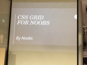 First talk is Shirlaine and Gloria giving their first tech talk on CSS Grid for Noobs! (They blame @hj_chen and many glasses of wine for committing to this!) 😂🍷 @JuniorDevSG https://t.co/Hfj99f6YoF