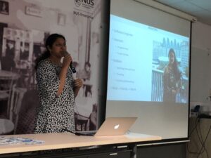 Last talk is from Anukrity telling us about her experience with a tech bootcamp. Good reminder that not everyone in a bootcamp is a true junior - she’s got lots of experience but took time off for family. @JuniorDevSG https://t.co/hPXG5dlcQT