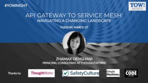 Sydney tech leads, architects, and anyone interested in moving towards a microservice architecture - there are still a few tickets left for @zhamakd's @yow_conf #yownight tomorrow at @SafetyCultureHQ! https://t.co/x5XAek0tDk (And thanks @WWCSyd for supporting!) https://t.co/utXPXjO1rQ