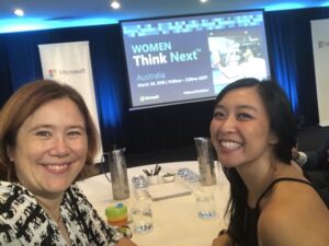 Representing @yow_conf with @marlousteh at @MicrosoftAU #womenthinknext! https://t.co/RoGDDGRXHs