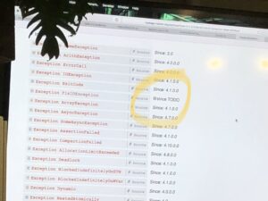 “Wait... does that say ‘@since TODO’?!” Yep. 😂 @lambda_foo #fpsyd https://t.co/hKkOeW1KJB