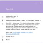 Happy news! The Sydney meetup calendar is working again now that the "WoW auction house server snafu" 😂has been fixed. Subscribe in your calendar application of choice: https://t.co/TafJ0JSwuk https://t.co/XyCTnUlgxP