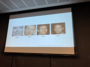 Generative Adversarial Networks can now create plausible humans who have never existed. So why not, @TimGarnsey says, use them to generate fake data sets for dev and testing? #datasciencesyd @DataScienceSyd https://t.co/JiHHPFtmQ8