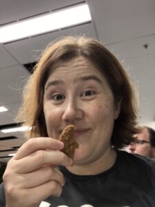 Sit next to @notsolonecoder at a meetup, score a homemade ANZAC biccie!! 👏🍪 https://t.co/rLajyZf1mW