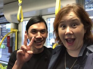 TFW you fly to Melbourne, hop on a tram, and run into a friend from Hong Kong. 😂 @hello_daryl https://t.co/Lsp4jKArNP